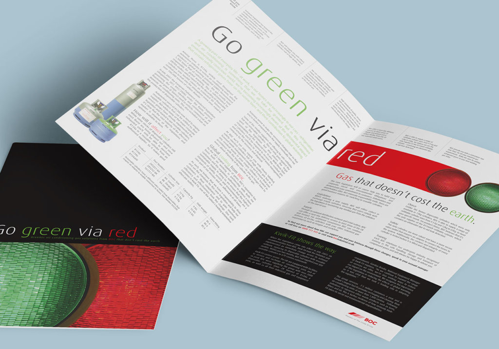 BOC go green via red brochure