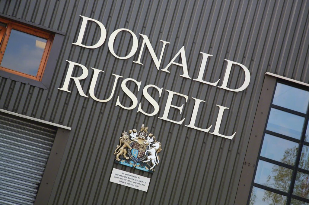 Donald Russell factory exterior sign