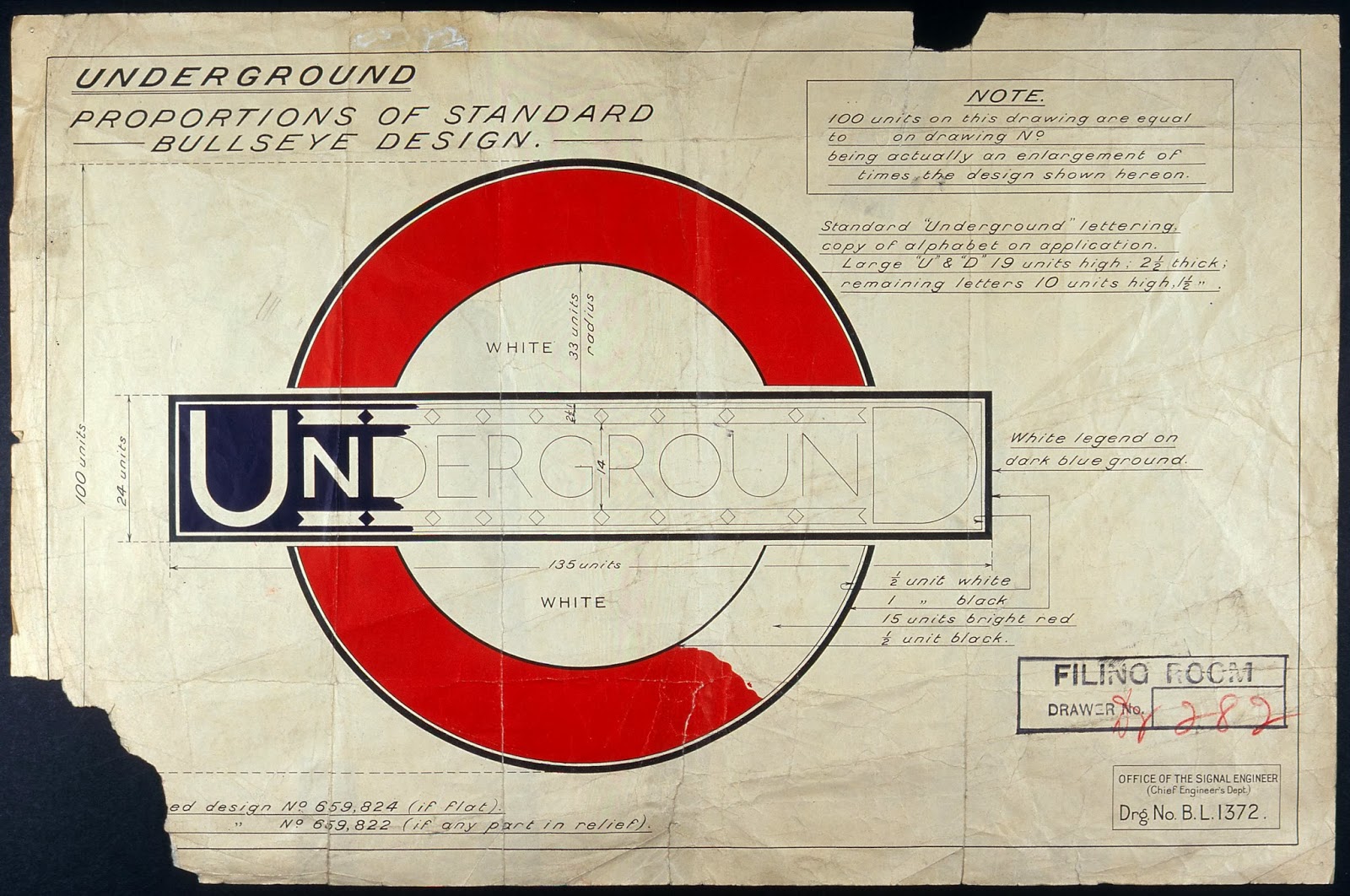 London Underground Logo drawing