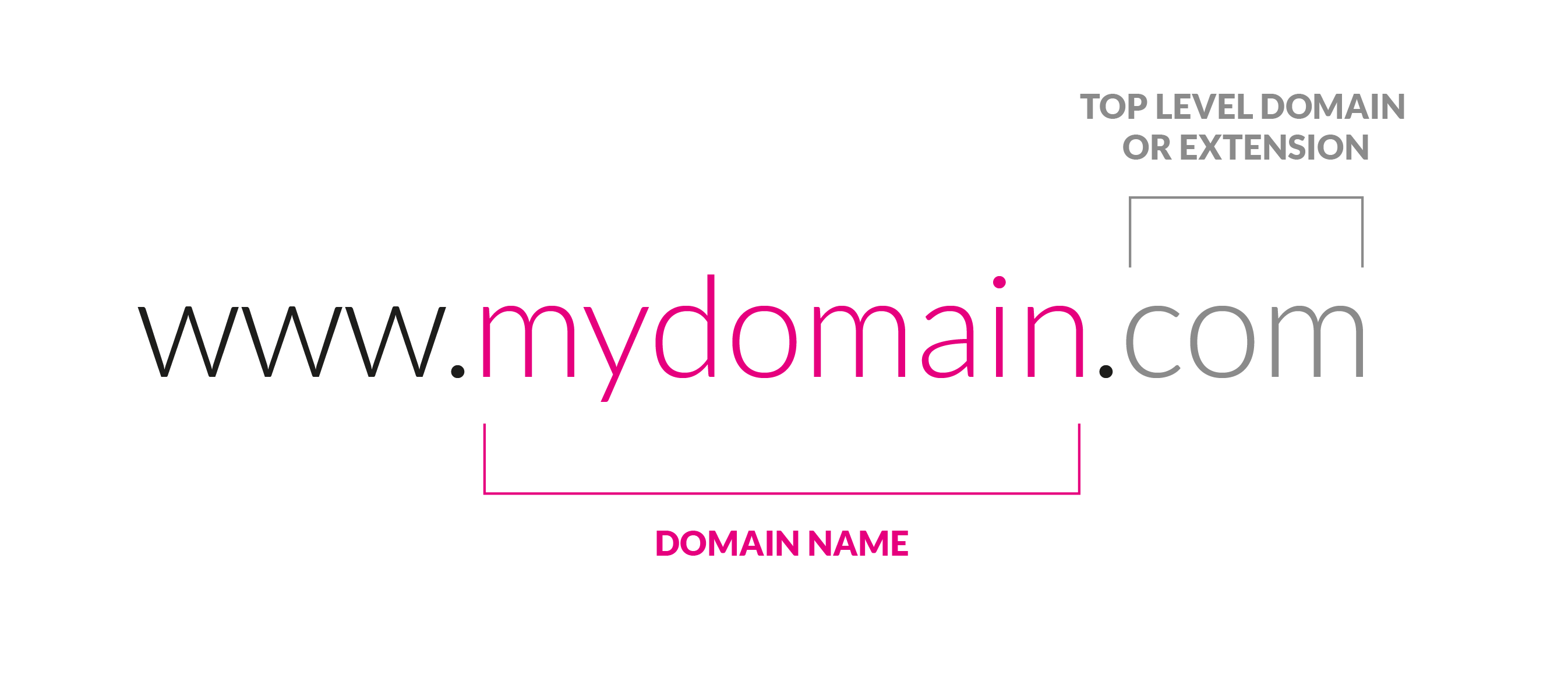 breakdown of what makes up a domain name