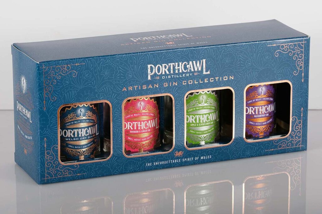 Porthcawl miniature gin gift box